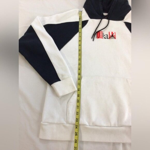 Nike Air Jordan Legacy Flight AJ 9 White Men's Hoodie Sweatshirt, size Medium - Picture 7 of 8